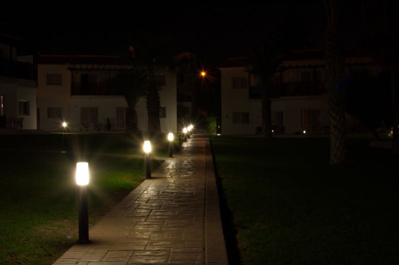 Courtyard Light Installation in Overland Park, KS